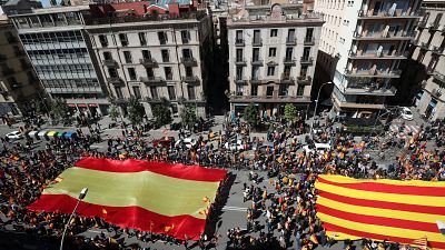 Βαρκελώνη: Διαδήλωση ενάντια στην απόσχιση της Καταλονίας