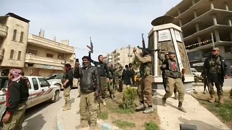 Türken feiern in Afrin