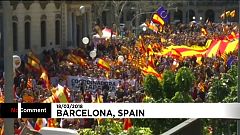Barcellona: migliaia di persone alla manifestazione pro-unità