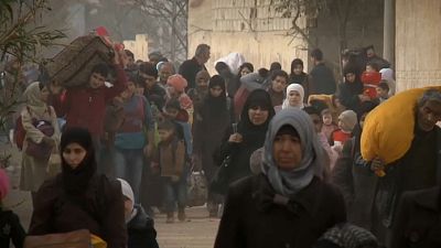 Восточная Гута: приезд Асада и исход мирных жителей