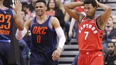 Un immense Westbrook fait plier les Raptors