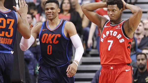 Un immense Westbrook fait plier les Raptors Un immense Westbrook fait plier les Raptors