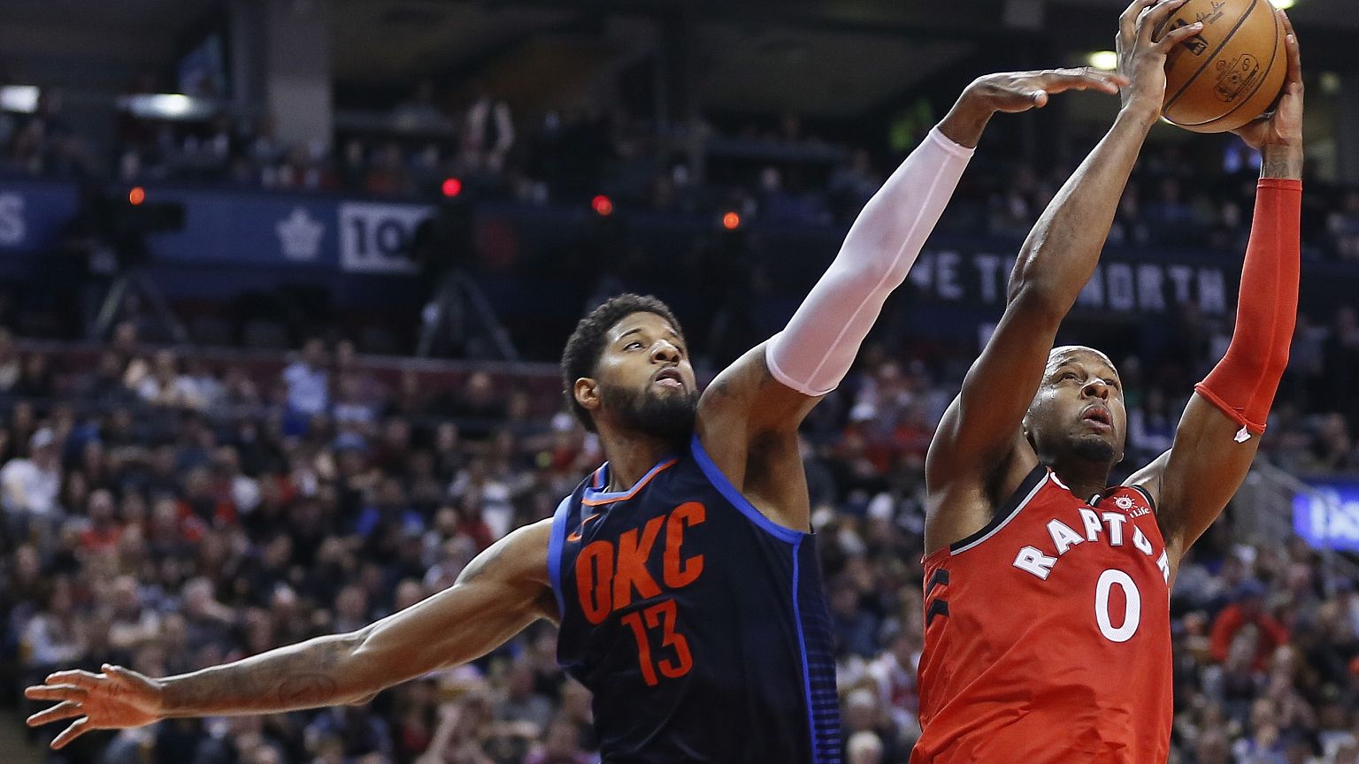 Thunder defeat Raptors in Toronto