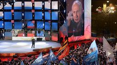 Putin com 76,6% de votos e ainda nem todos foram contados