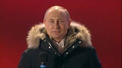 Putin basks in re-election victory