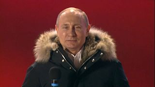 Putin basks in re-election victory