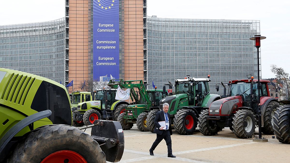 Tractorada contra la reforma de la Política Agrícola Común