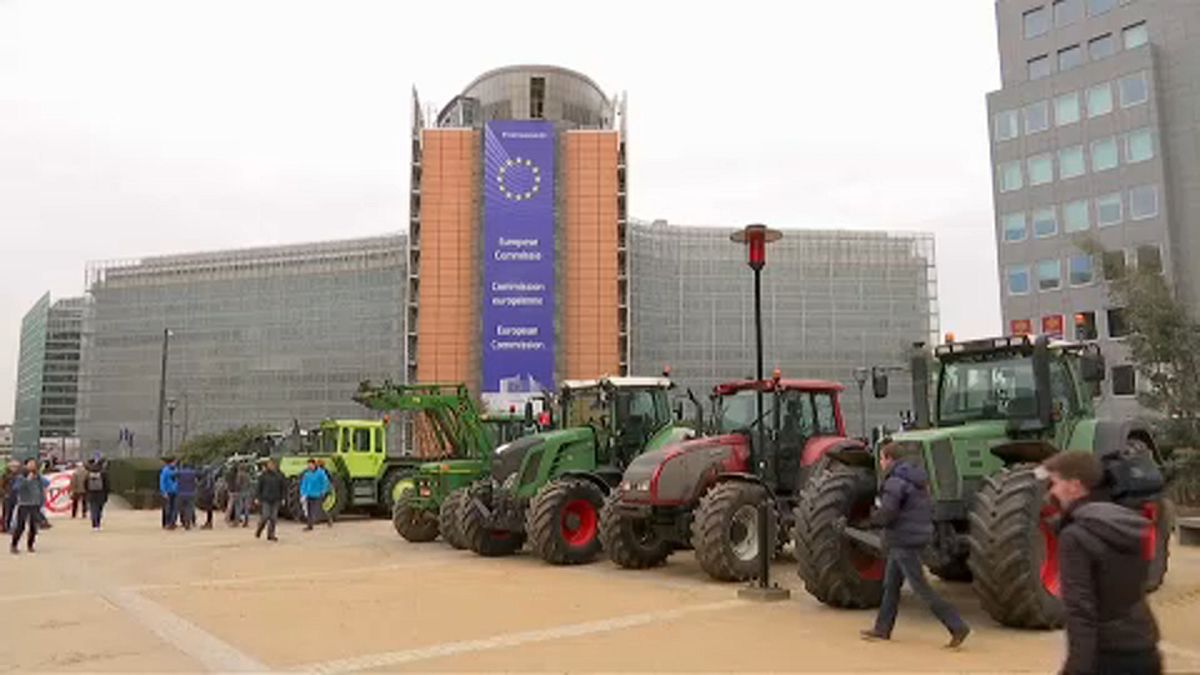 Bauernproteste gegen geplante EU-Agrarreform