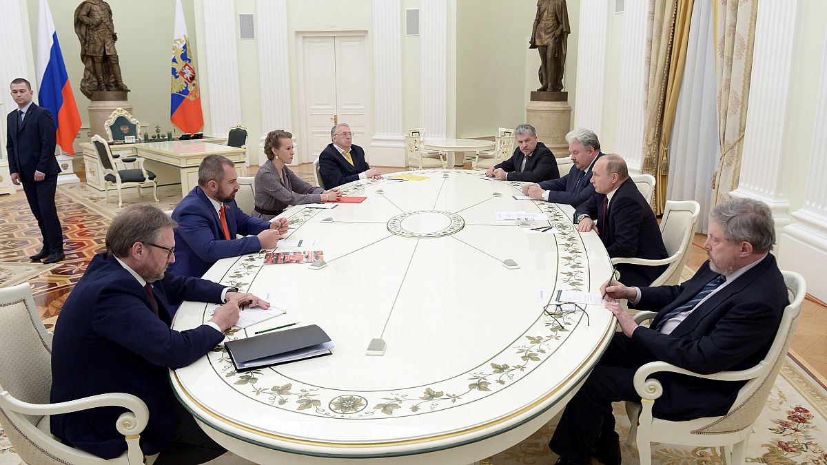 Candidatos recebidos por Vladimir Putin