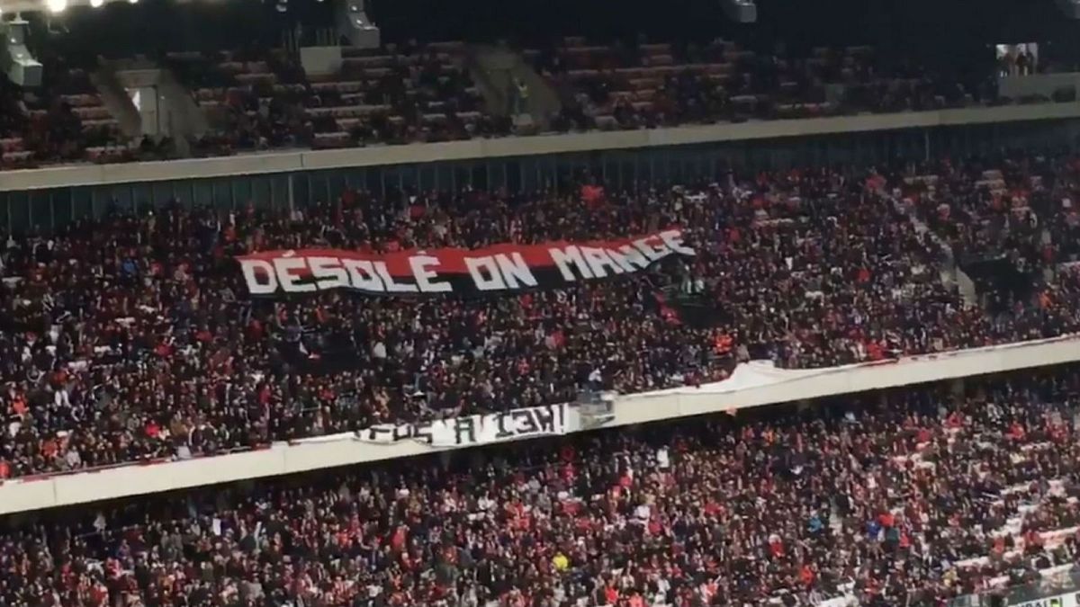 Hungry OGC Nice football fans protest as match rescheduled to lunchtime