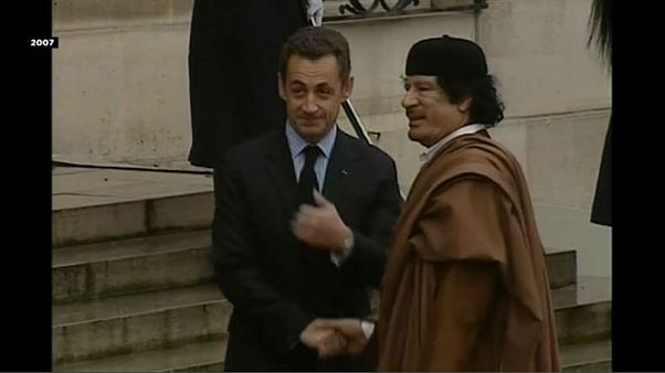 Police question Sarkozy over alleged Libyan campaign financing Police question Sarkozy over alleged Libyan campaign financing