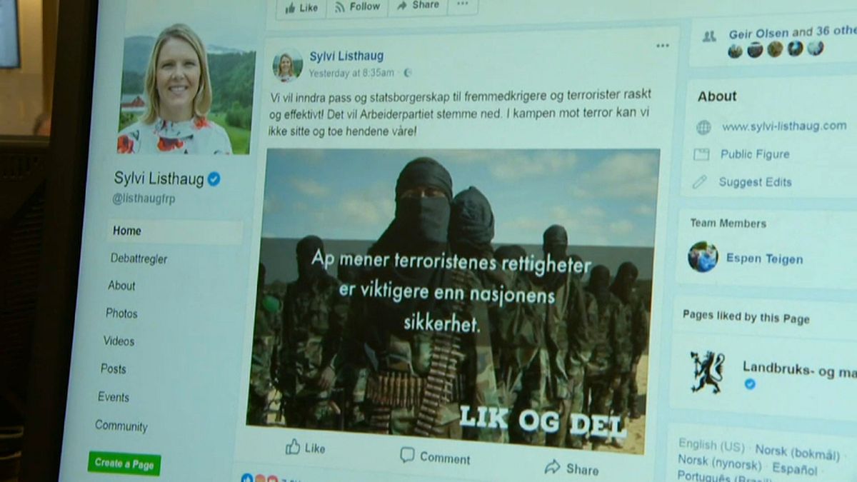 Norveç: Muhalefete "teröristlerle beraberler" diyen bakan tepkiler üzerine istifa etti