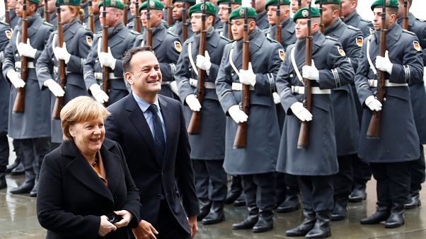 Merkel und Varadkar gegen irisch-nordirische Grenze Merkel und Varadkar gegen irisch-nordirische Grenze