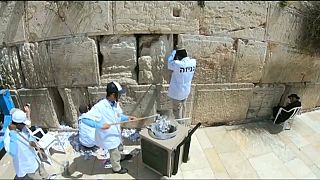 The Western Wall in Jerusalem gets a spring clean
