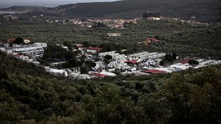 Campamento de refugiados en Lesbos, Grecia