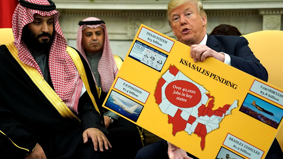 Trump hails arms sales to Saudi as he hosts Crown Prince