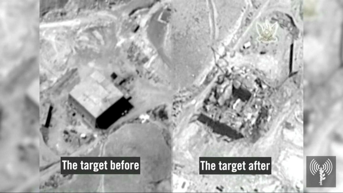 تصاویر رآکتور اتمی سوریه قبل و بعد از حمله هوایی اسرائیل