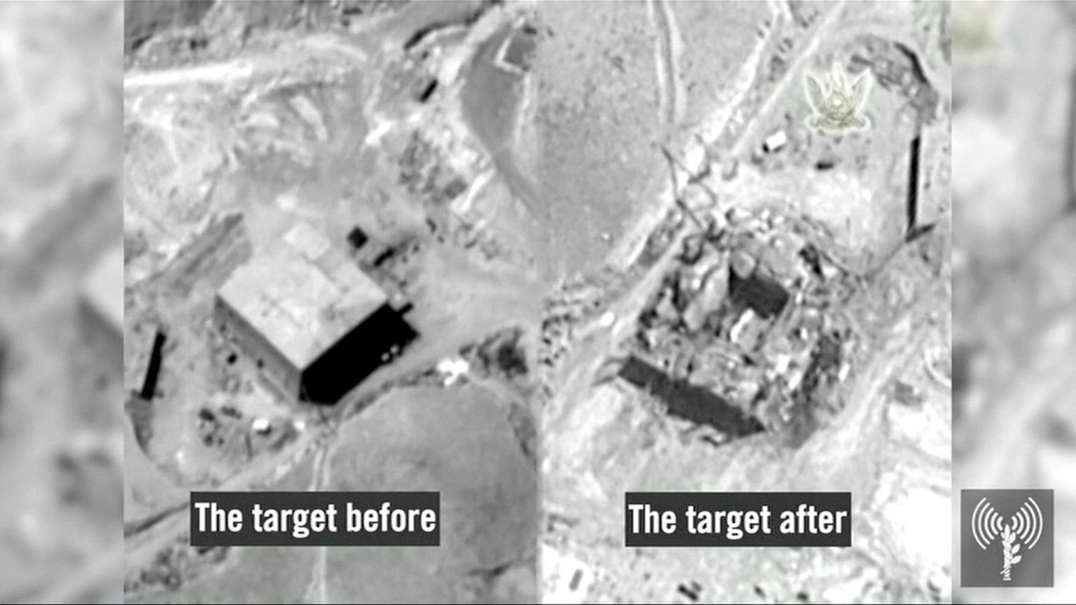 Izrael elismerte, 2007-ben felrobbantott egy Szíriában épülő atomreaktort