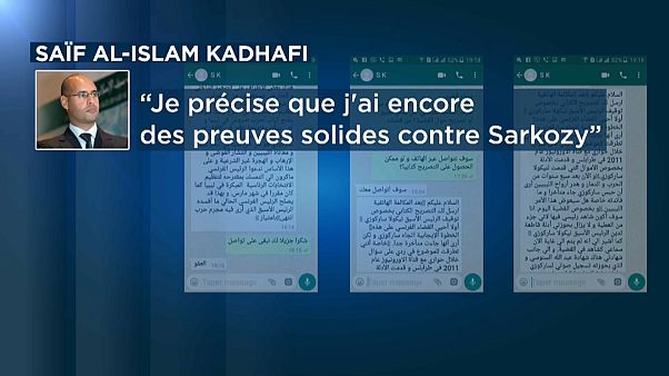 Filho de Kadafi relança acusações a Nicolas Sarkozy Filho de Kadafi relança acusações a Nicolas Sarkozy