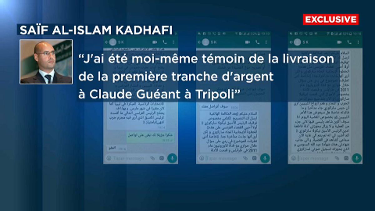 Sarkozy-ügy: Kadhafi fia üzent az Euronewsnak