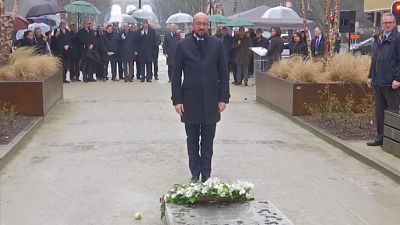 Belgium commemorates victims at metro station