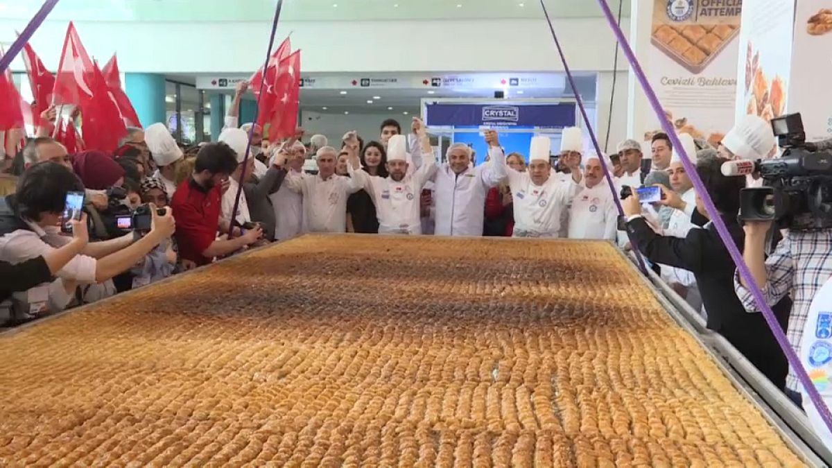 Le plus gros baklava du monde en Turquie