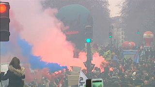 Protests in Paris over economic reform plans