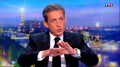 Sarkozy durante su entrevista en TF1