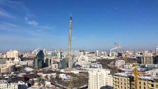 En Russie, une tour de l'ère soviétique démolie sans avoir jamais servi