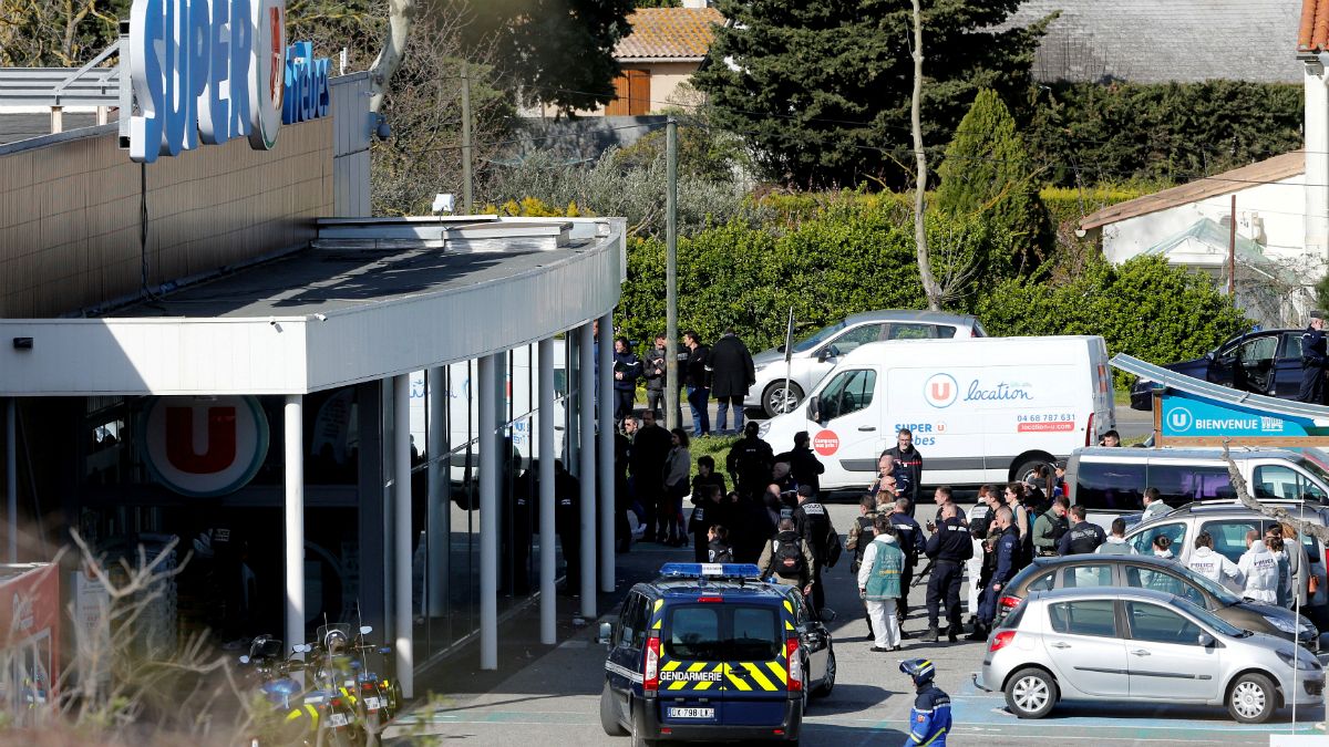 محل گروگانگیری در حملات تروریستی جنوب فرانسه 