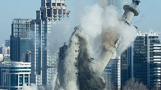 Rusya'da dev Televizyon kulesi yıkıldı
