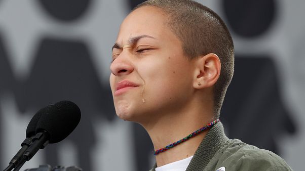 #MarchForOurLives mit Emma Gonzalez (18) und Naomi Wadler (11) #MarchForOurLives mit Emma Gonzalez (18) und Naomi Wadler (11)