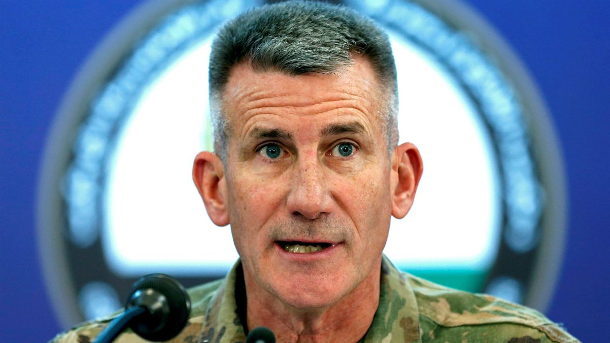ژنرال جان میکلسون، فرمانده آمریکایی نیروهای تحت رهبری ناتو در افغانستان