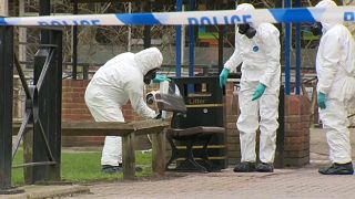 Forensic experts remove bench where Skripal was found 