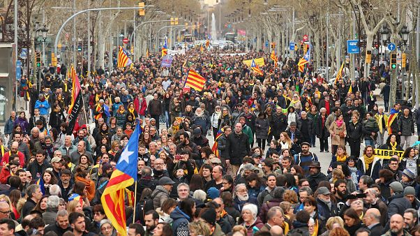 Barcelona: Proteste nach Puigdemont-Festnahme Barcelona: Proteste nach Puigdemont-Festnahme