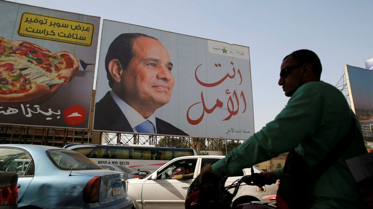 Abdel Fatah al-Sisi looks set to secure second term in Egypt's presidential elections