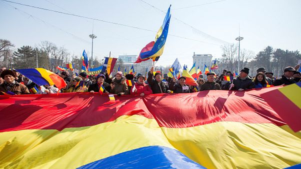 Manifestation pro-européenne en Moldavie Manifestation pro-européenne en Moldavie