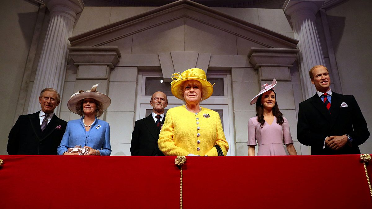 Британская королевская семья в музее Тюссо