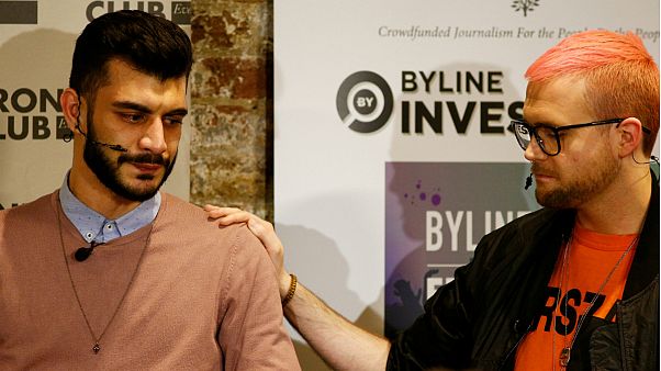 Shahni Sanni com Christopher Wylie, o delator da Cambridge Analytica Shahni Sanni com Christopher Wylie, o delator da Cambridge Analytica