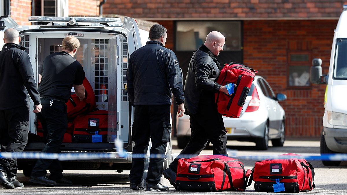 Police prepare equipment amid inspection for chemical weapons in Salisbury