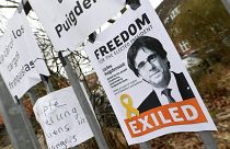 La solidarietà a Puigdemont all'esterno del carcere di Neumünster