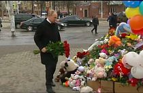 Vladimir Putin visits scene of Siberian shopping mall fire