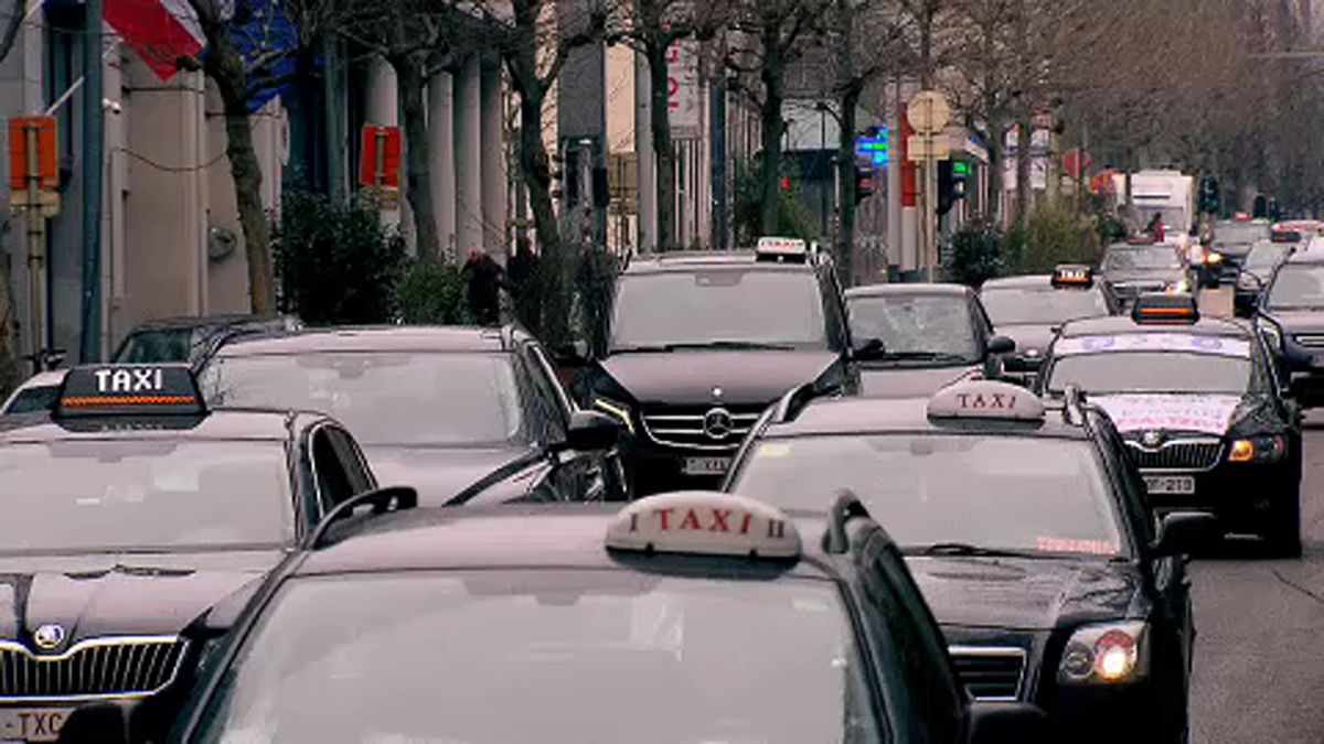 Uber Brüksel'de protesto edildi