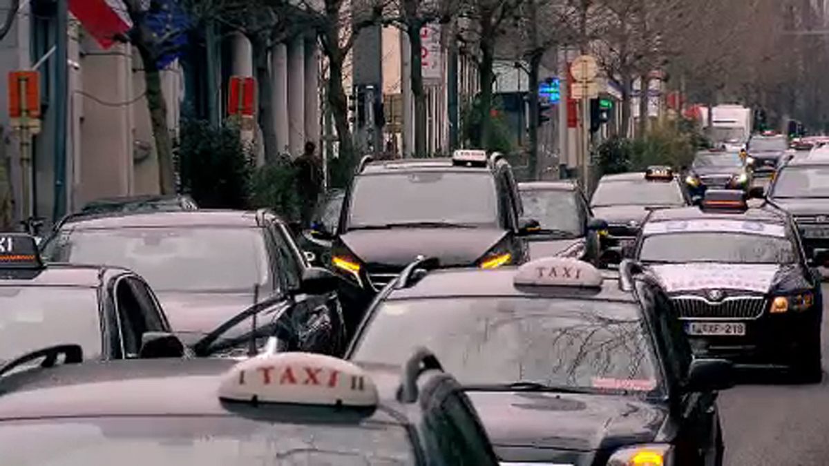 Таксисты Брюсселя протестуют против реформы