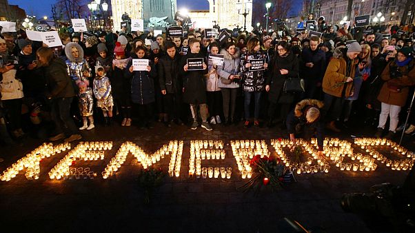 Rusya'da Kemerovo yangını protestoları Rusya'da Kemerovo yangını protestoları