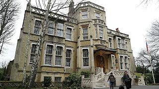 Russia's Embassy is seen in London