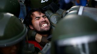 Manifestação no Chile termina em confrontos