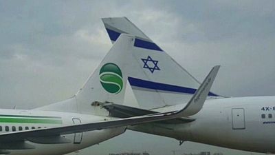 تصادف دو هواپیما در فرودگاه اسرائیل