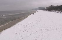 Heavy snowfall in northern Germany