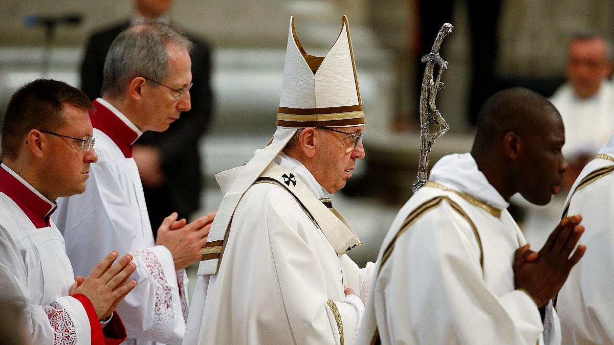 A papoknak üzent a pápa nagycsütörtökön